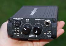 The Sound Devices MM1 is fairly compact and lightweight. A Portabrace-style casewould be nice to keep the unit from getting dings, though it's ruggedly built