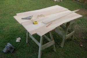 The panels were laid out back-to-back to increase accuracy.